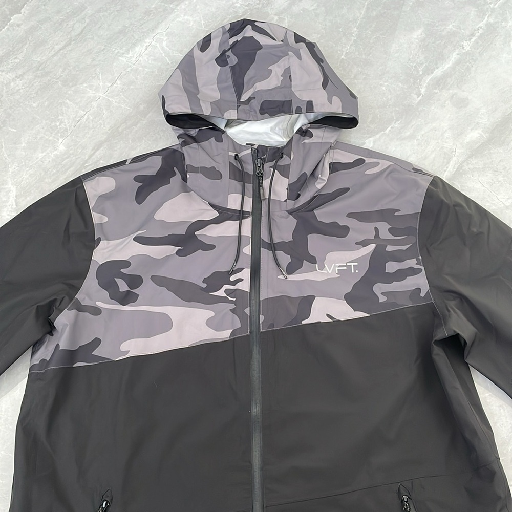 Men’s LVFT Live Fit Hoodie Zipper Windbreaker Rain Jacket XL - Picture 2 of 15